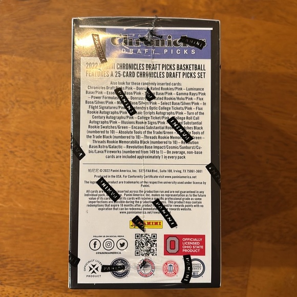 2022 Panini Chronicles Draft Picks Basketball Blaster Box - Picture 3 of 5